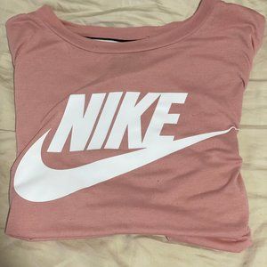 Pink Nike oversized t shirt